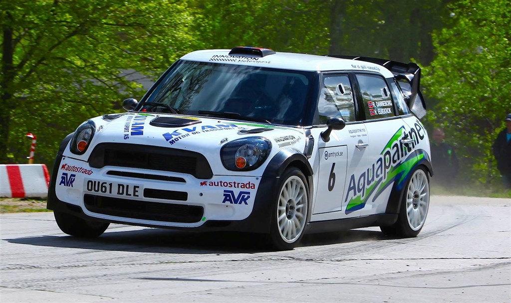 Nordmændene: Rune Danneborg og Henning Elvebrok kommer til start i Ecoteck Rally Himmerland 2015 med deres spændende Mini Cooper WRC.
(Foto: Henrik Larsson)